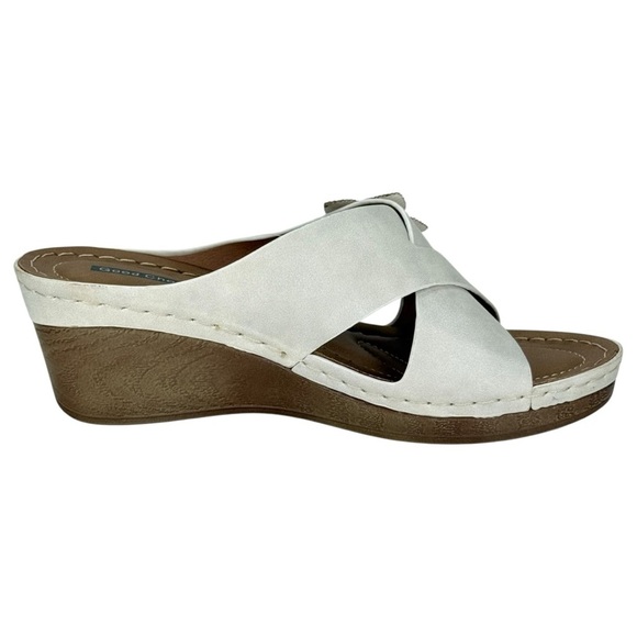 Good Choice Selly Cream Womens Wedge Sandals Size 7.5M - Picture 5 of 13